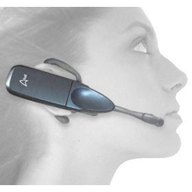 ArialPhone earpiece on a user's ear