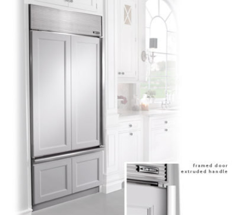 Sub-Zero, Inc.: Built-In Refrigeration Built in refrigerator with a framed cabinet style covering