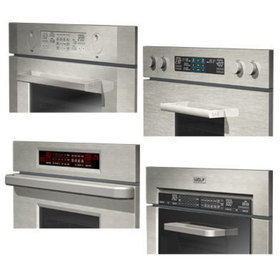 Rendering depicting potential styles for the controls and displays for e-series ovens