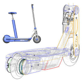 SolidWorks view showing how internal components fit inside the ION 350