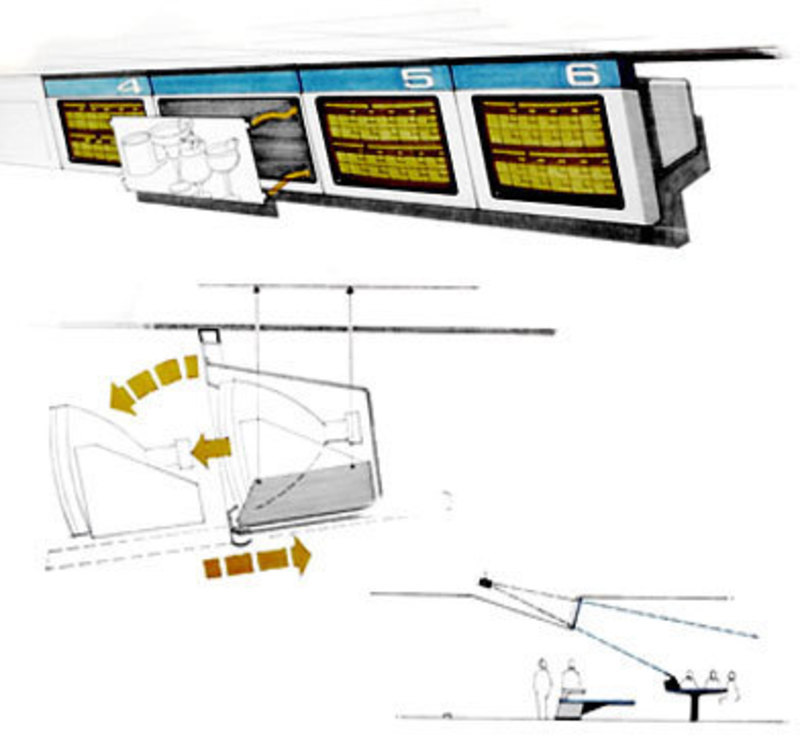 Concept rendering showing how the overhead scorer system would be installed 