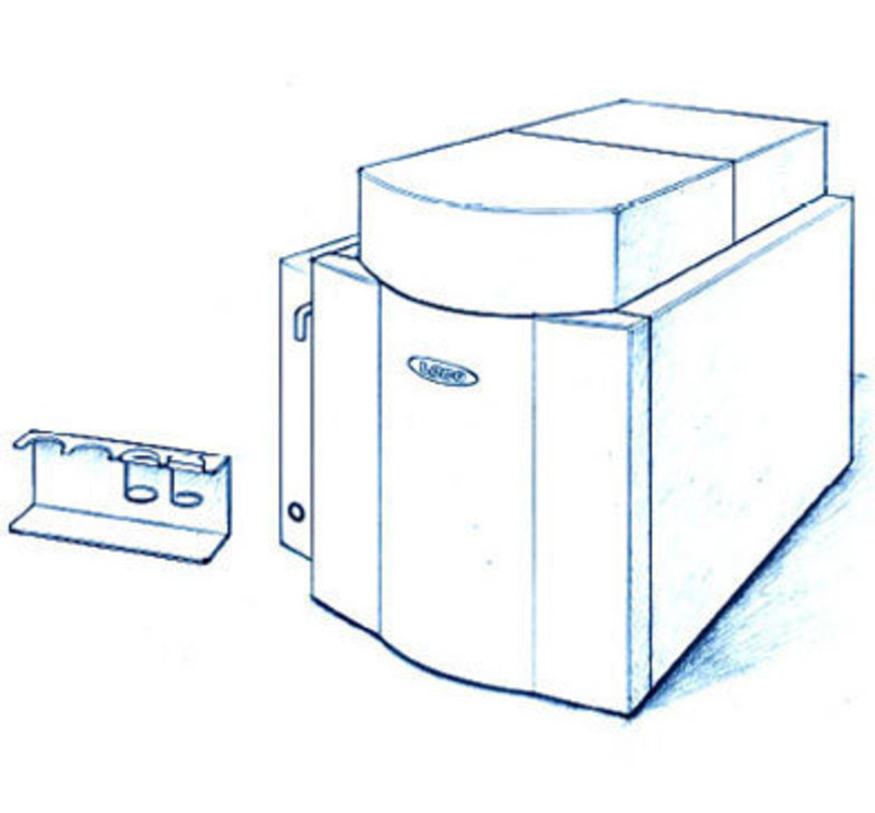 Concept sketch showing a potential external design and sample handling system