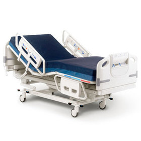 Three quarters front view of Advanta Hospital Bed in an angled orientation