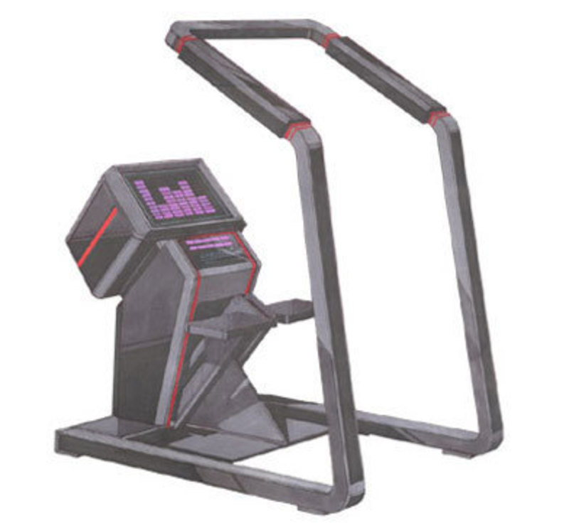 Initial concept rendering for the lifestep stairclimber