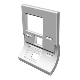 SolidWorks model of the front facing of the Casion Transaction Kiosk