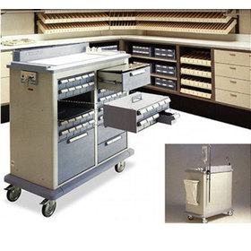 Image showing how modular units can be installed into the large medical cart