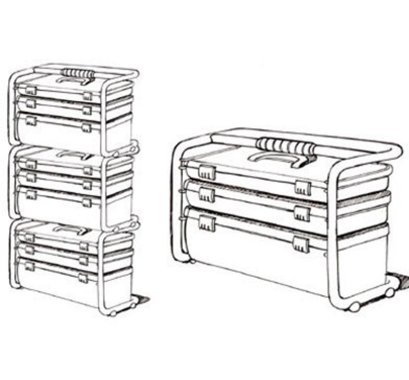 Initial concept design sketches for the stack and store design