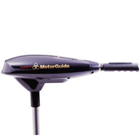 Side view of the trolling motor showing the product's smooth profile