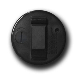 Back view of the hour recall timer showing a magnet and clip