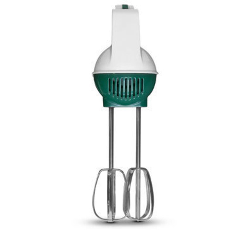 Front view of the hand mixer showing color separation