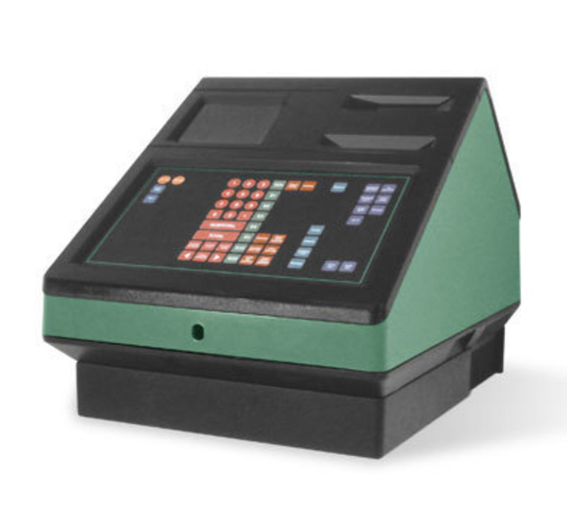 User view of the Bally lottery terminal with the controls and view screen installed
