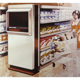 Concept rendering showing the videospond system in supermarket