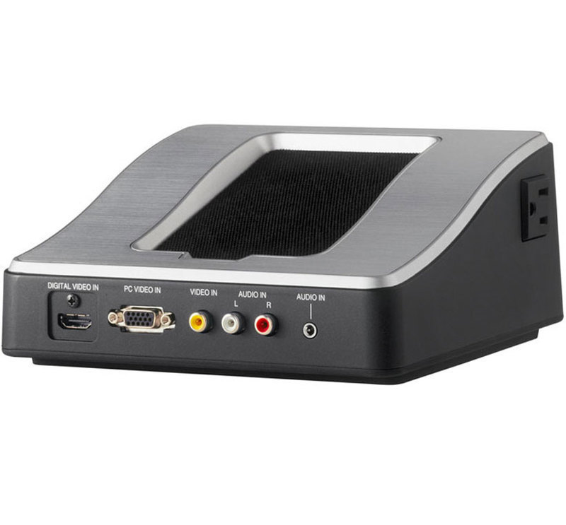LG Electronics: Auto-Sensing Remote Jack Pack Front three-quarters view of the Remote Jack Pack showing available ports