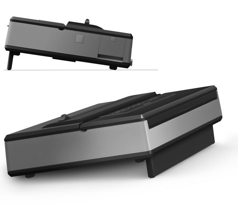 PolyScience: 200 Series Vacuum Sealing System 200 Series Vacuum Sealing System with its rear leg extended angling the system forward
