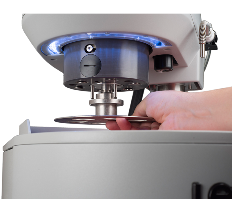 LECO Corporation: PX500 Close-up view of the PX500 sample handling tray