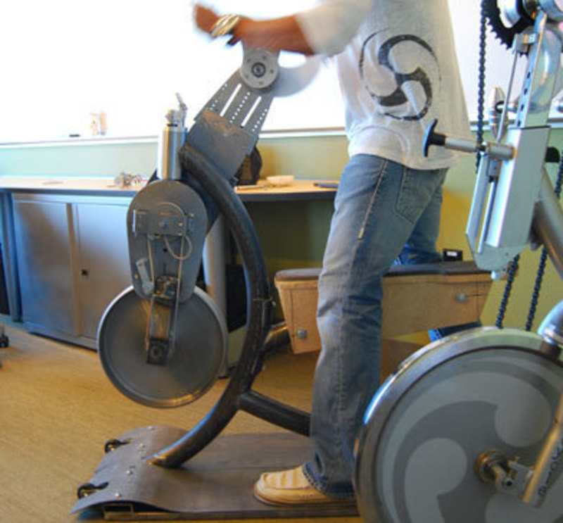 Image showing a prototype Krankcycle being used