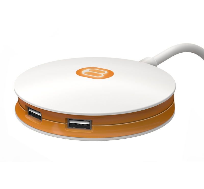 Bretford Manufacturing, Inc.: Juice Mobile Power Three-quarters front view of the Juice Mobile Power USB charging hub