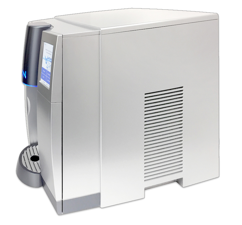 Side view of the ION water cooler