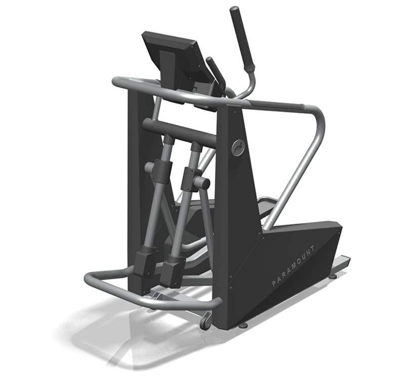 Rear three quarters SolidWorks model view of the Elliptical trainer 