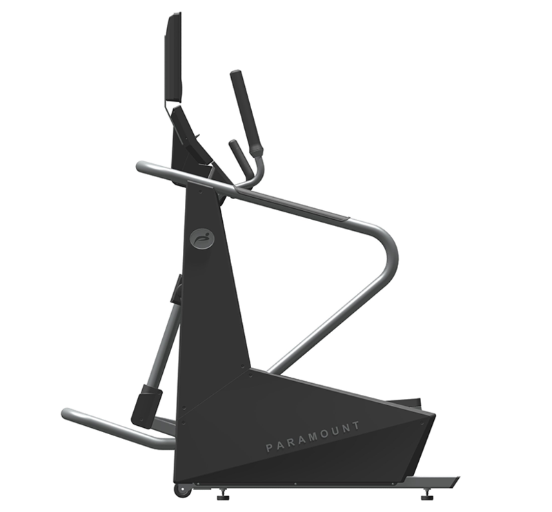 Side SolidWorks model view of the Elliptical trainer 