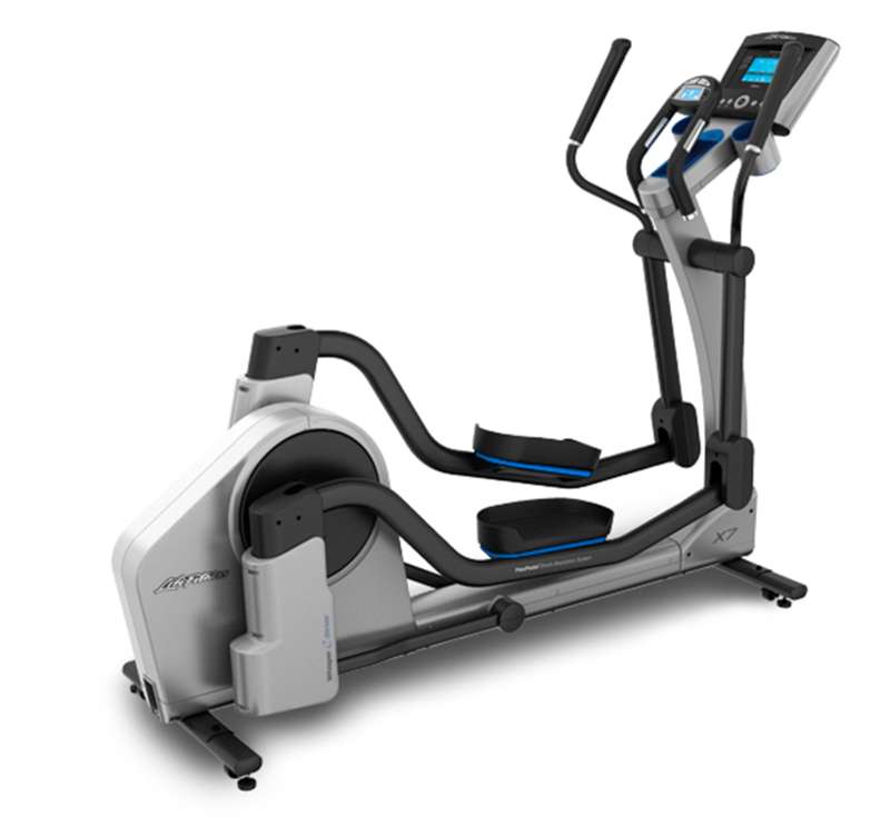 Life Fitness: X7 Elliptical Cross-Trainer Rear three quarters view of the X7 Elliptical