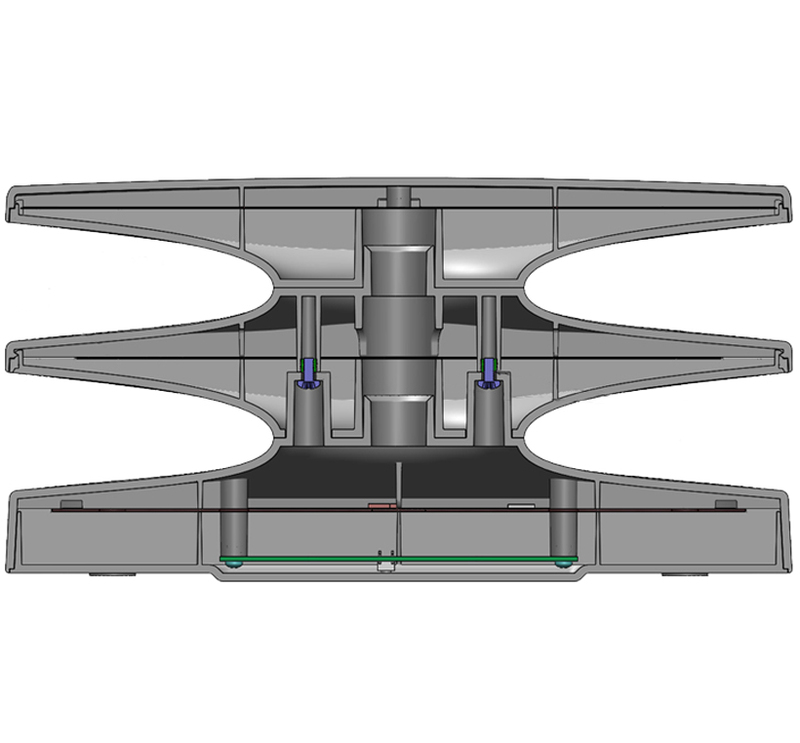 SolidWorks section view for the LG home wireless antenna