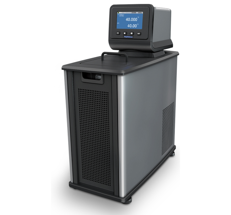 PolyScience: Refrigerating/ Heating Circulating Water Baths PolyScience Refrigerating/ Heating Circulating Water Bath three-quarters front view