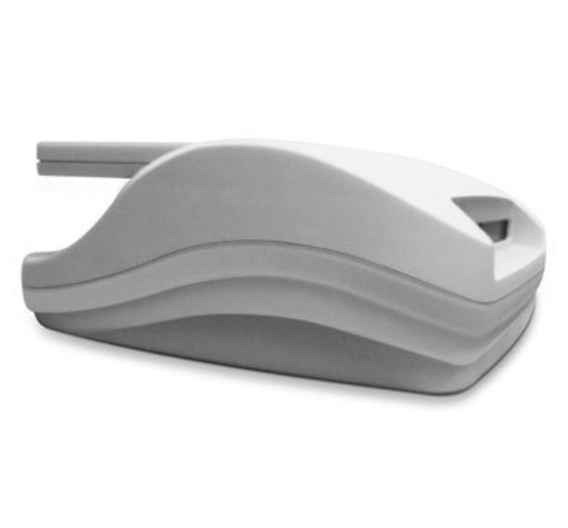 Stenograph Corporation: Diamante™ Shorthand Writer Back corner view of the diamante shorthand writer with the screen in its closed position