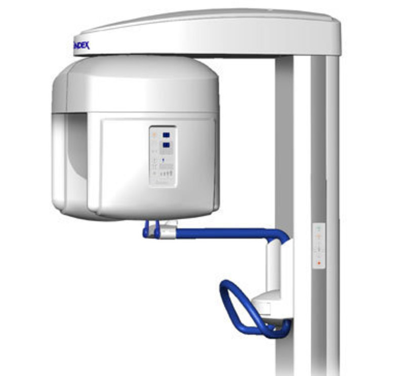 Gendex Dental Systems (KaVo): Orthoralix® 8500 DDE Panoramic X-Ray Unit Side view of the Orthoralix 8500 DDE X-ray Unit