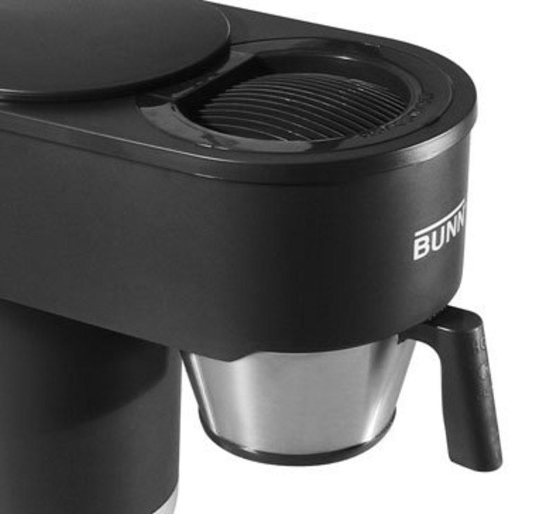 Bunn-O-Matic Corporation: STX Specialty Thermal Home Brewer Close up of the water hatch on the STX Home brewer