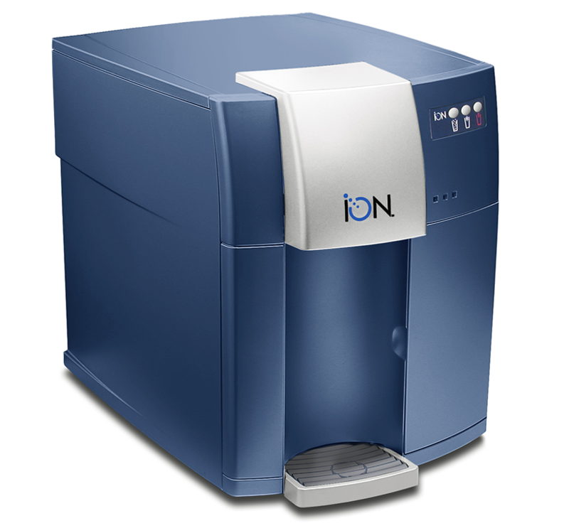Natural Choice Design Team: : Ion® Drinking Water Appliance Three quarters front view of the ION drinking water appliance